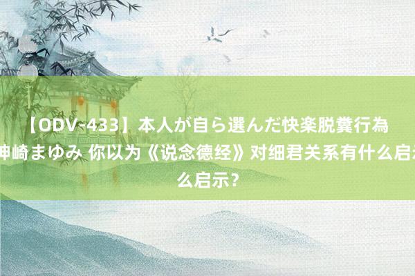 【ODV-433】本人が自ら選んだ快楽脱糞行為 1 神崎まゆみ 你以为《说念德经》对细君关系有什么启示？