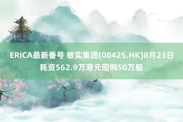 ERICA最新番号 敏实集团(00425.HK)8月23日耗资562.9万港元回购50万股